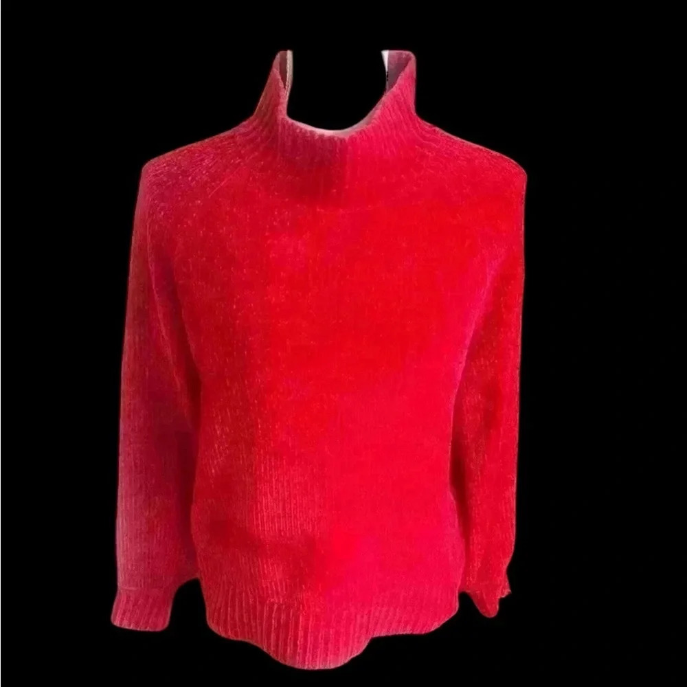 Ann Taylor LOFT red sweater turtle neck. Worn once super soft XS. Long sleeve. - Picture 2 of 15
